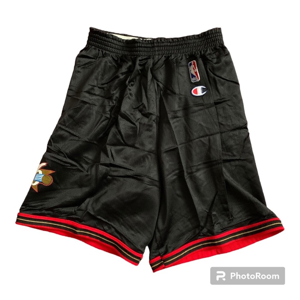 Vintage Philadelphia 76ers replica uniform shorts